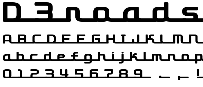 D3roadsterisml font