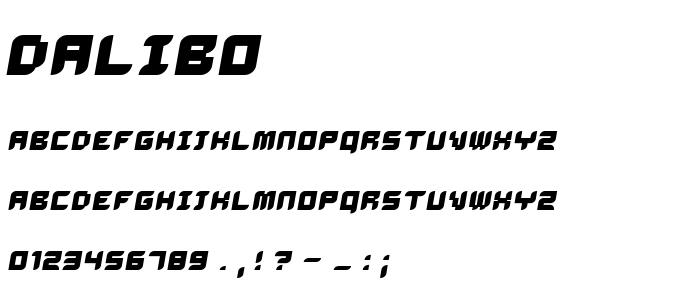 Dalibo font