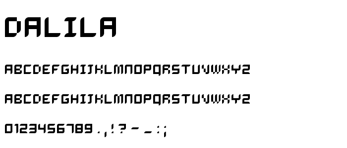 Dalila font