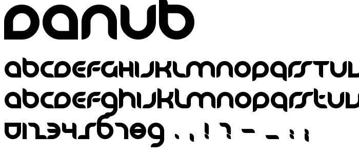 Danub font