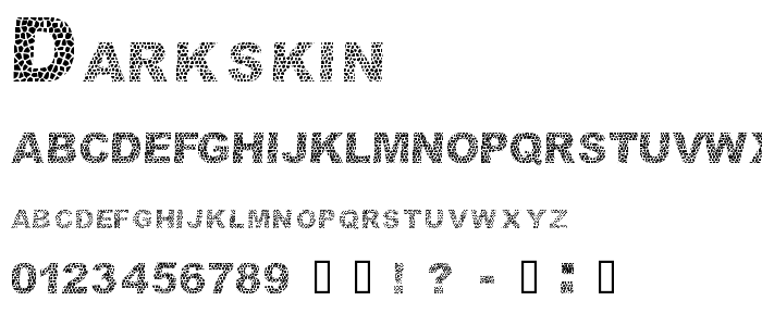 Darkskin font