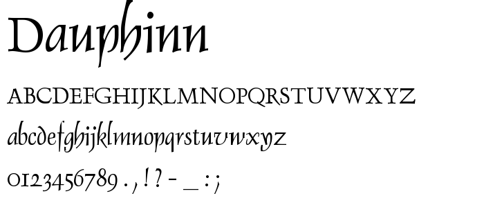 Dauphinn font