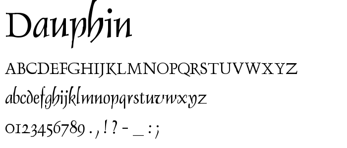 Dauphin font