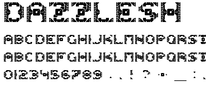 Dazzlesh font