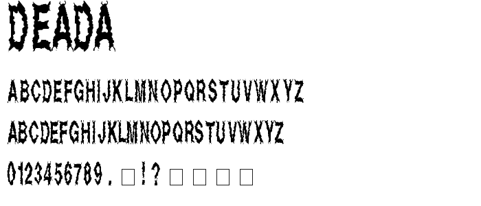 Deada font