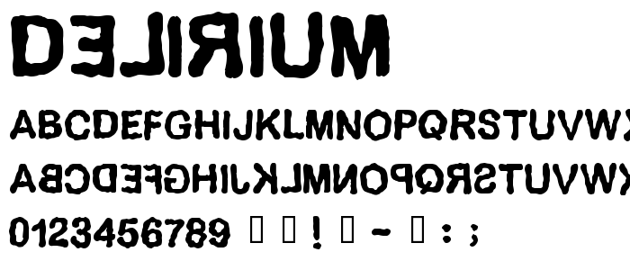 Delirium font