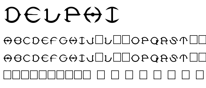 Delphi font