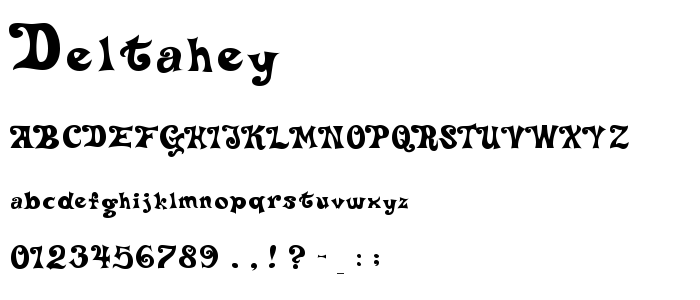 Deltahey font