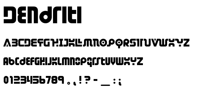 Dendriti font