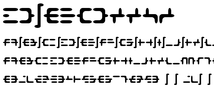 Deoxy font