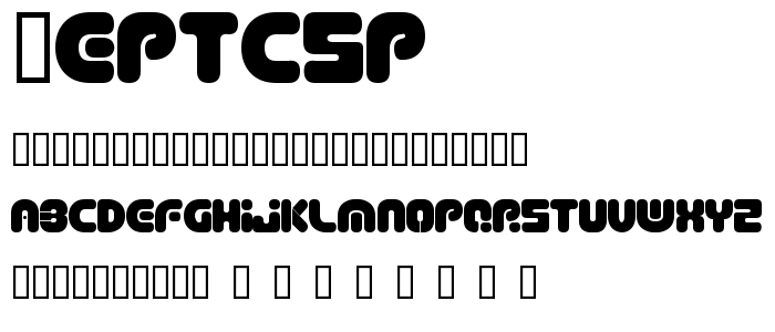 Deptcsp font