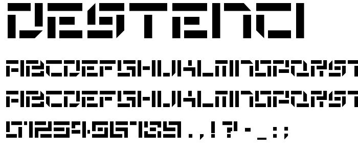 Destenci font