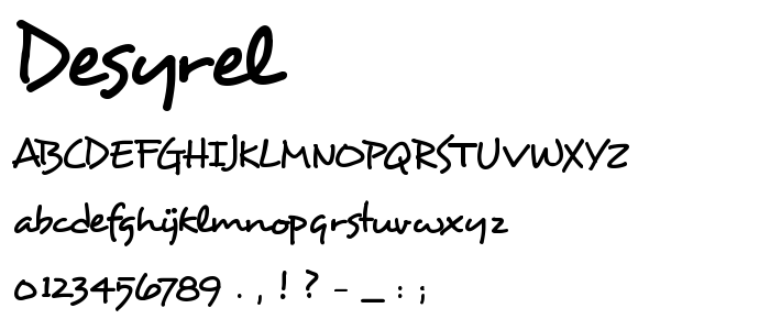 Desyrel font