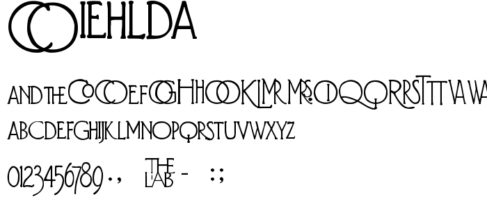 Diehlda font