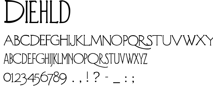 Diehld font