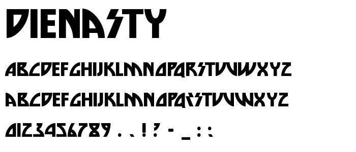 Dienasty font