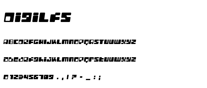 Digilfs font