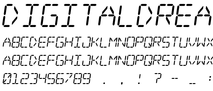 Digitaldreamskew font