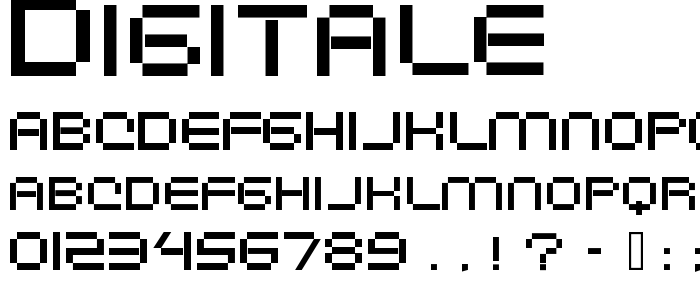 Digitale font