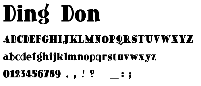 Ding_Don font