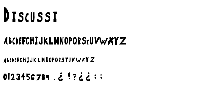 Discussi font