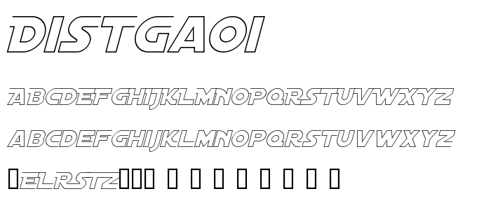 Distgaoi font