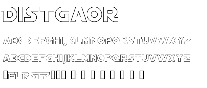 Distgaor font