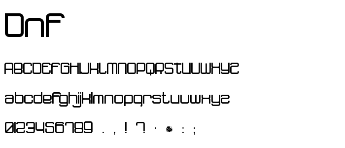 Dnf font