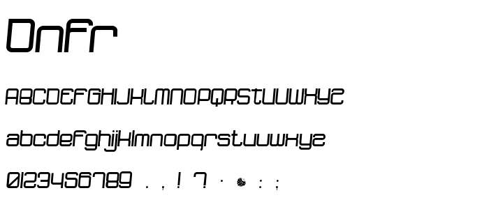 Dnfr font