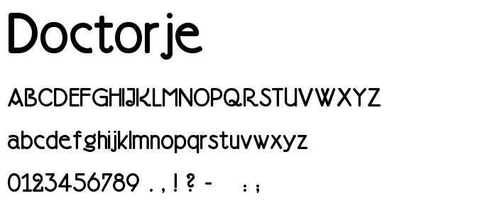 Doctorje font