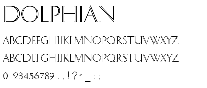 Dolphian font