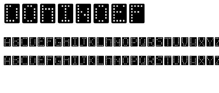 Dominoef font