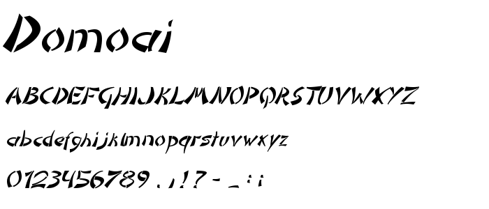 Domoai font