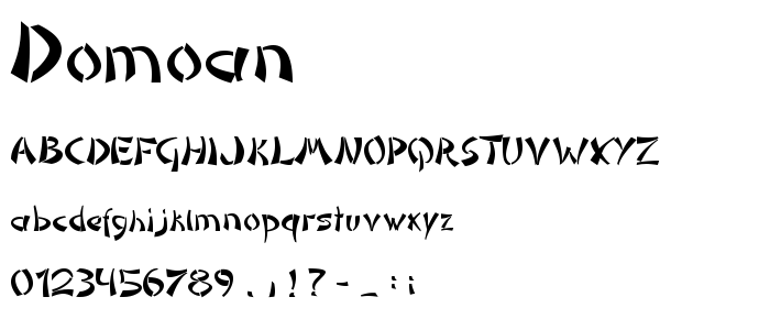 Domoan font