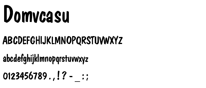 Domvcasu font