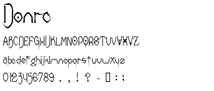 Donrc font