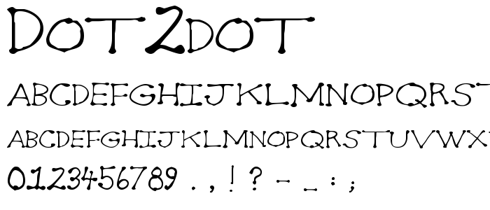 Dot2dot font