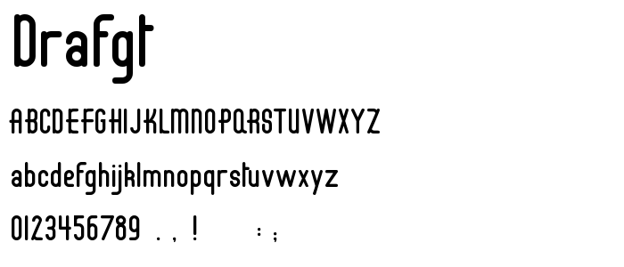 Drafgt font