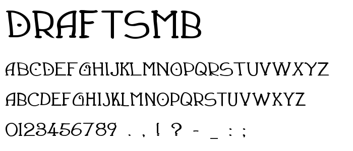 Draftsmb font