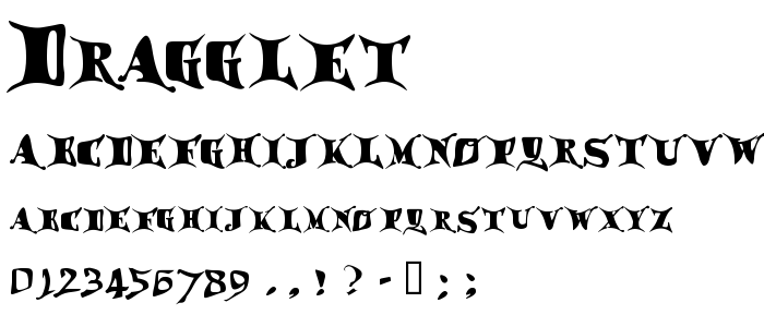 Dragglet font