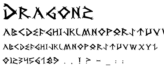 Dragon2 font
