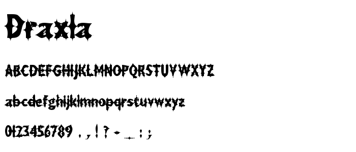 Draxla font