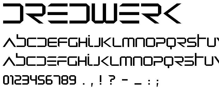 Dredwerk font