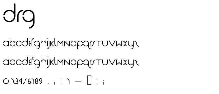 Drg font