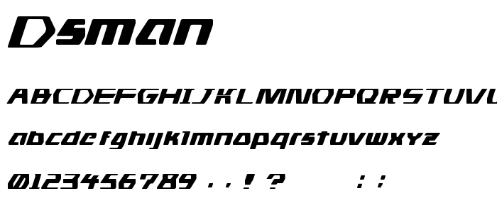 Dsman font