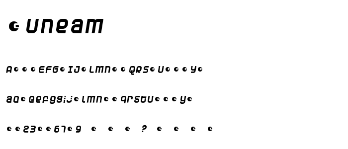 Duneam font