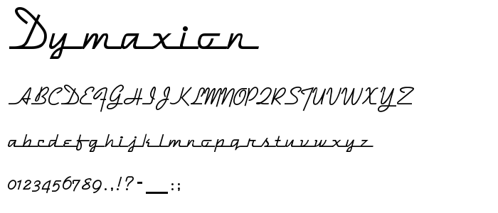 Dymaxion font