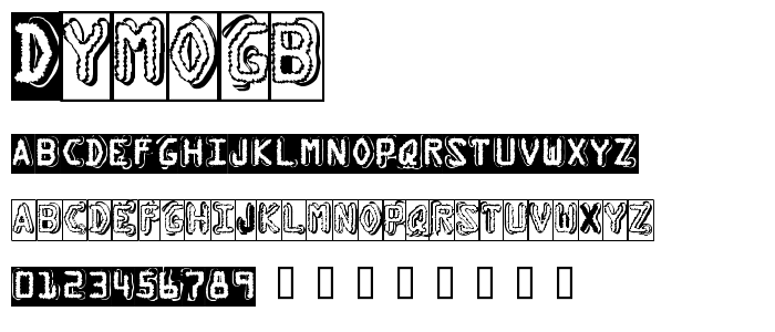 Dymogb font