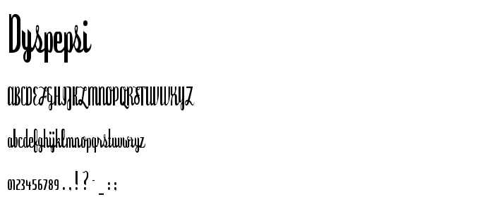 Dyspepsi font