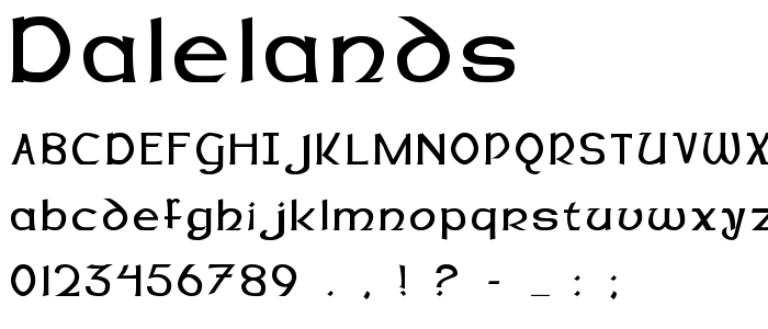 Dalelands font